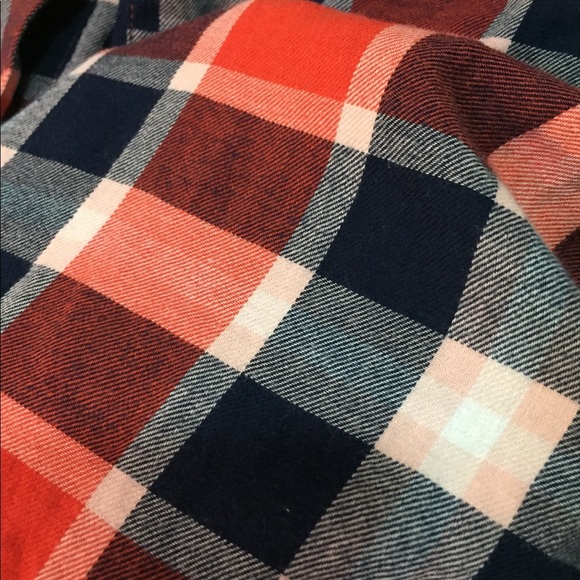 Old Navy Boyfriend Shirt Plaid XS-S - Picture 6 of 8